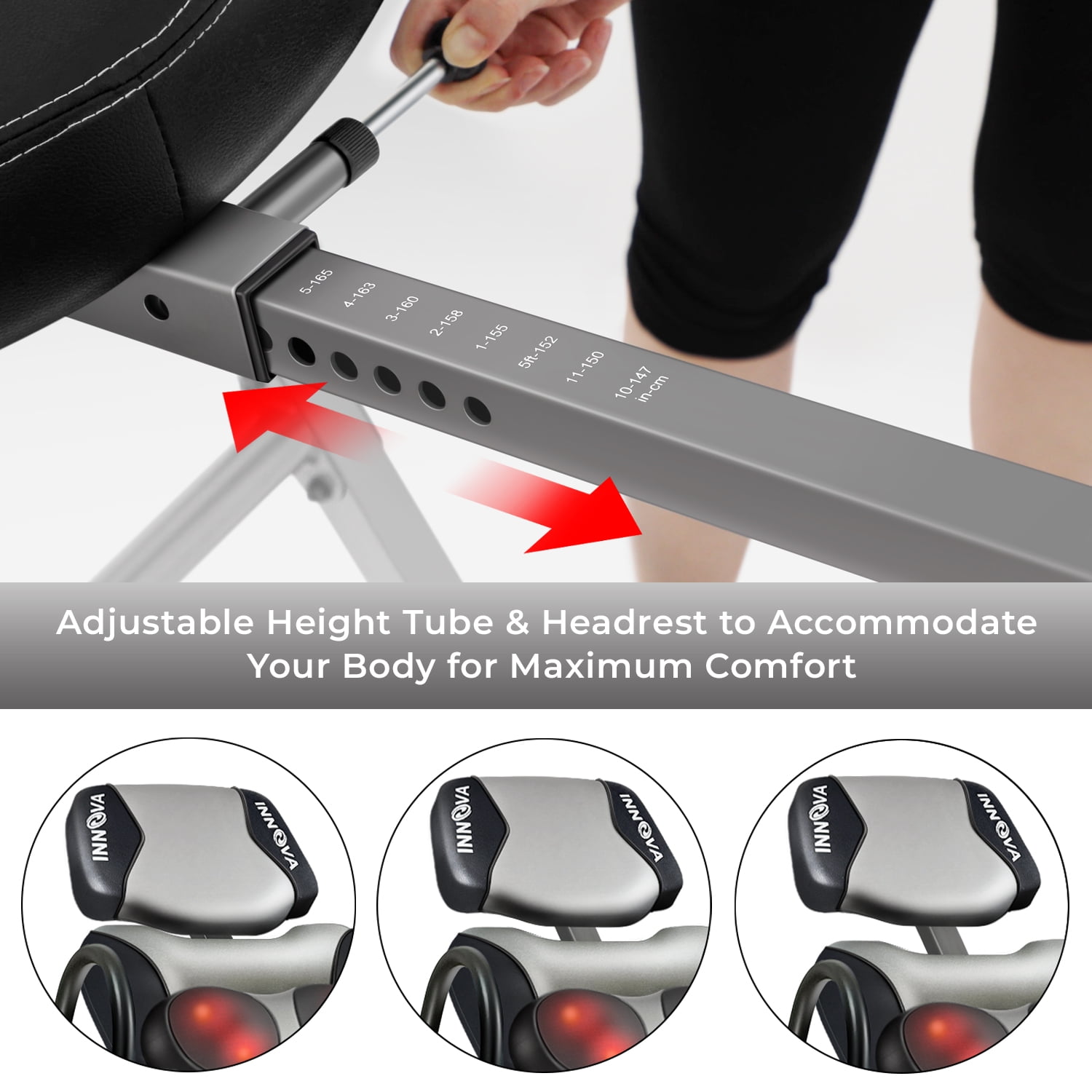 Innova ITM5000 Therapeutic Heat and Shiatsu Massage Inversion Table