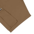 thumbnail image 4 of Men's Cargo Shorts with Multi-Pockets - Big & Tall Casual Drawstring Shorts, Lightweight Summer Streetwear with Zipper Pockets, Elastic Waist Workout Jogger Shorts Bronze XXXL, 4 of 6