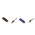 thumbnail image 1 of 2 Unids CUTICAT 3.5mm 4 Polos Soldadura Jacks Auriculares Adaptador Conector Enchufe Negro + Azul, 1 of 8