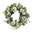thumbnail image 2 of Ganfancp Coronas de Flores de Otoño para Puerta de Entrada Corona de Flores Artificiales de Otoño con Bayas de Calabaza Corona de Flores de Hortensia para Exterior Halloween Acción de Gracias Decorac, 2 of 6