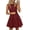 Wine Red, variant on PRETTYGARDEN Summer Dresses for Women Elegant Sleeveless Boat Neck A Line Spring Formal Cocktail Party Mini Dress