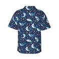 thumbnail image 4 of Xecao Sea Sharks print Hawaiian shirt - a stylish short-sleeve button-down for men, perfect for casual beach and tropical outings., 4 of 9