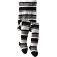 thumbnail image 4 of Jefferies Socks Girls Stripe Fuzzy Soft Knit Yarn Halloween Christmas Tights 1 Pack, 4 of 4