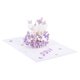 thumbnail image 1 of Tarjeta de cumpleaños en forma de mariposa, tarjeta de saludo emergente, tarjeta de regalo divertida, feliz cumpleaños, mariposa 3D con sobre, púrpura, 1 of 5