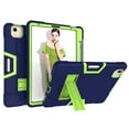 thumbnail image 2 of Dteck Case for Apple iPad Air 4th Generation 10.9-inch 2020 Released ,Shockproof Rubber Hybrid 3-Layer Protection Hard PC Kickstand Back Cover (no screen protector),Navy+Olivine, 2 of 6