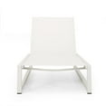 thumbnail image 3 of Noble House Modestea Chaise Longue Extérieure en Aluminium avec Siège en Maille (Ensemble de 2) Blanc, 3 of 12