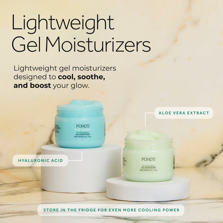 POND'S Fresh Hydration Gel Moisturizer – Aloe Vera Extract, Oil