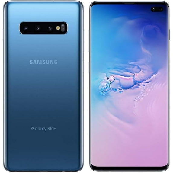 Pre-Owned AT&T Samsung Galaxy S10+ Plus Cell Phone 128GB 8 Ah RAM Blue