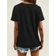thumbnail image 2 of Fashion Women's Short Sleeve Print T-Shirt, Round Neck, Machine Washable - Spring/Summer/Fall, 2 of 5