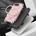 thumbnail image 6 of Allytechgroup Magnetic Case for iPhone 16e, Support Wireless Charging & Car Phone Mount Slim Lightweight Hard PC Shockproof Protective Back Cover Bumper for iPhone 16e, Rosegold, 6 of 7