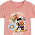 thumbnail image 3 of Disney - Birthday - Ring Master Mickey Birthday Wishes - Youth Girls Short Sleeve T-Shirt, 3 of 5
