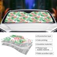 thumbnail image 3 of Yiaed Flamingo And Monstera Print Car Windshield Sunshade Front Auto Car Front Window Sun Shade Foldable Sun Visor Shield Cover Auto Accessories for Sedan SUV Truck-Small, 3 of 5