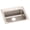 2 Faucet Holes (Middle Right), variant on Elkay LRAD2219603 Lustertone Stainless Steel 22" x 19-1/2" x 6", Single Bowl Top Mount ADA Sink Lustertone
