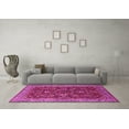 thumbnail image 3 of Ahgly Company Indoor Square Oriental Pink Industrial Area Rugs, 5' Square, 3 of 4