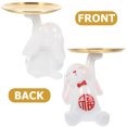 thumbnail image 3 of Bunny Figurine Tray Entry Table Key Tray Jewelry Trinket Tray Piggy Bank Table Decor, 3 of 9