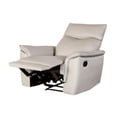 thumbnail image 2 of Lenne Manual Recliner Chair-Taupe Leather Match-Padded Arms, 2 of 6