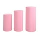 thumbnail image 1 of 3x Fundas De Pedestal Cilíndricas Decorativas Para Fiesta, Compromiso, Acción De Gracias, Rosa Claro, 1 of 8