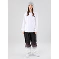 thumbnail image 1 of SEARIPE Women's Ski Snowboard Cargo Jogger Pants Insulated Winter Sweatpants Black White XS, 1 of 7