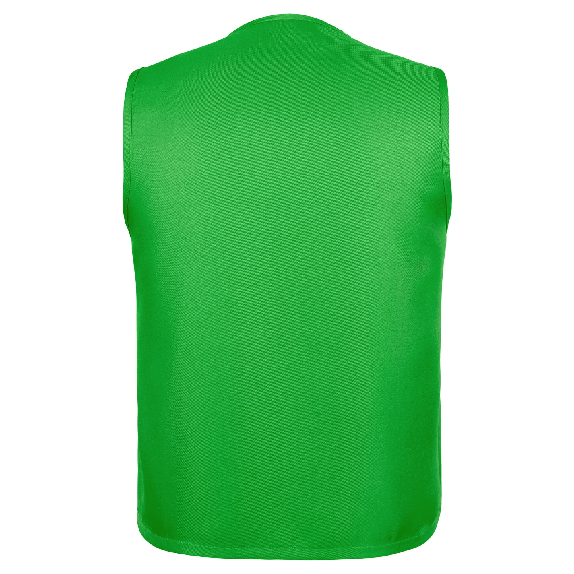 TOPTIE 5 Pack Unisex Work Vest Button Up Vest Volunteer Activity Supermarket Uniform-Green-2XL