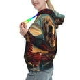 Daiia Meditating Golden Retriever Pattern Women's Fashion Hoodies