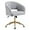 Light Gray, variant on YEXJ Home Office Chair Swivel Velvet Desk Chair Accent Armchair Upholstered Modern Tufted Chairs with Gold Base for Girls Women Ergonomic Study Seat Computer Task Stools for Living Room-Green