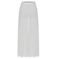 thumbnail image 2 of Zaldita Women's Lyrical Dance Skirt Chiffon Long Swing Sheer Skirts for Modern Ballet Performance White L, 2 of 3
