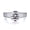 White, variant on Exquisite 2 Carat Moissanite Rings Women Oval Cut D Color VVS1 S925 Sterling Silver Lab Created Diamond Wedding Bands Ideal Choice for Couple Parties Date Travel