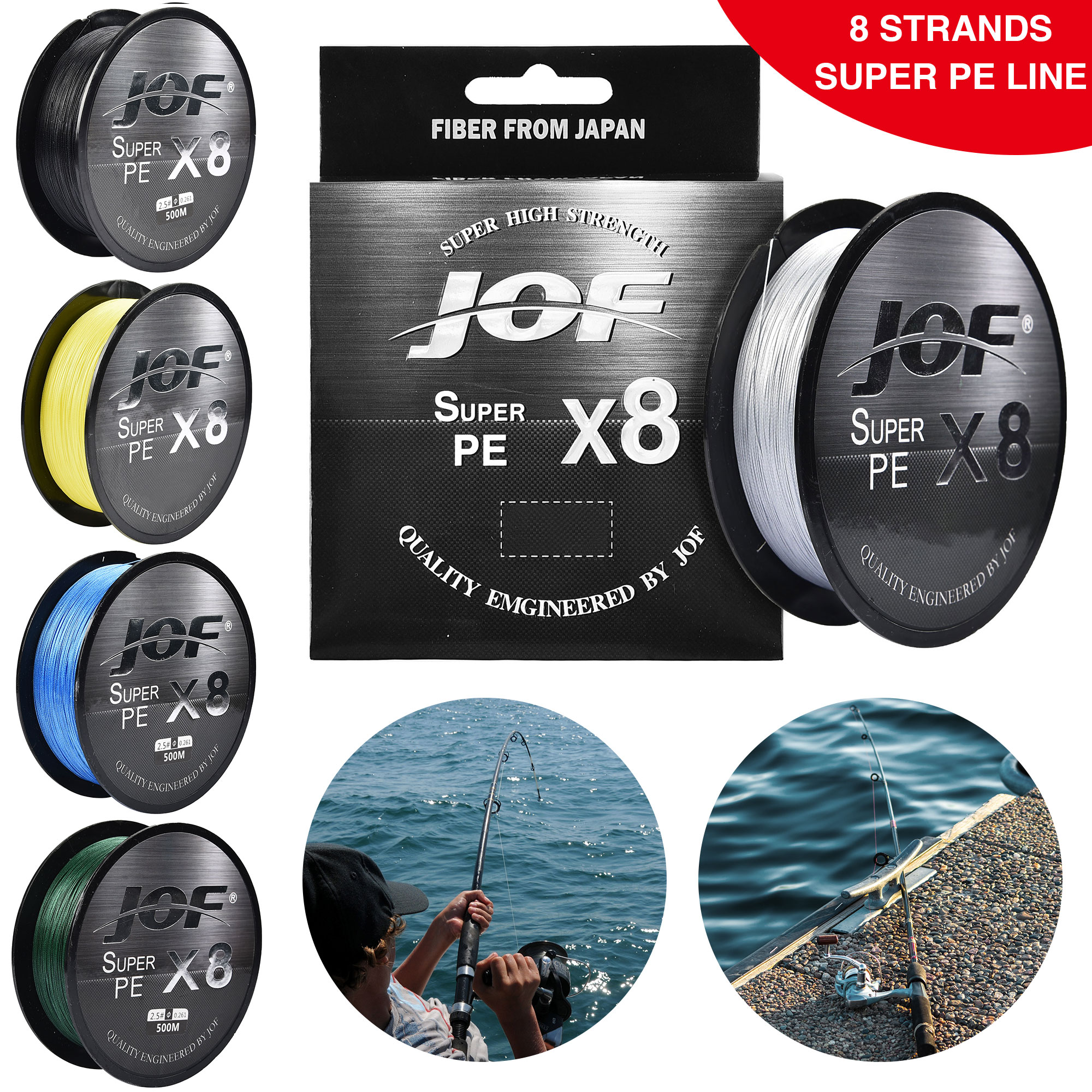 100M Super Strong Fishing Line Superline Stealth Monofilament Filler