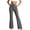 Gray, variant on Office Pants for Women Dress Business Trendy High Waist Work Flared Pants Slim Fit Slacks