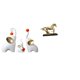 thumbnail image 1 of Esculturas de elefantes,Estatuas de elefantes,decoración del hogar,artesanías de cerámica,Figura de caballo,Escultura de figura de caballo en miniatura coleccionable,Estatua de animal de, 1 of 8