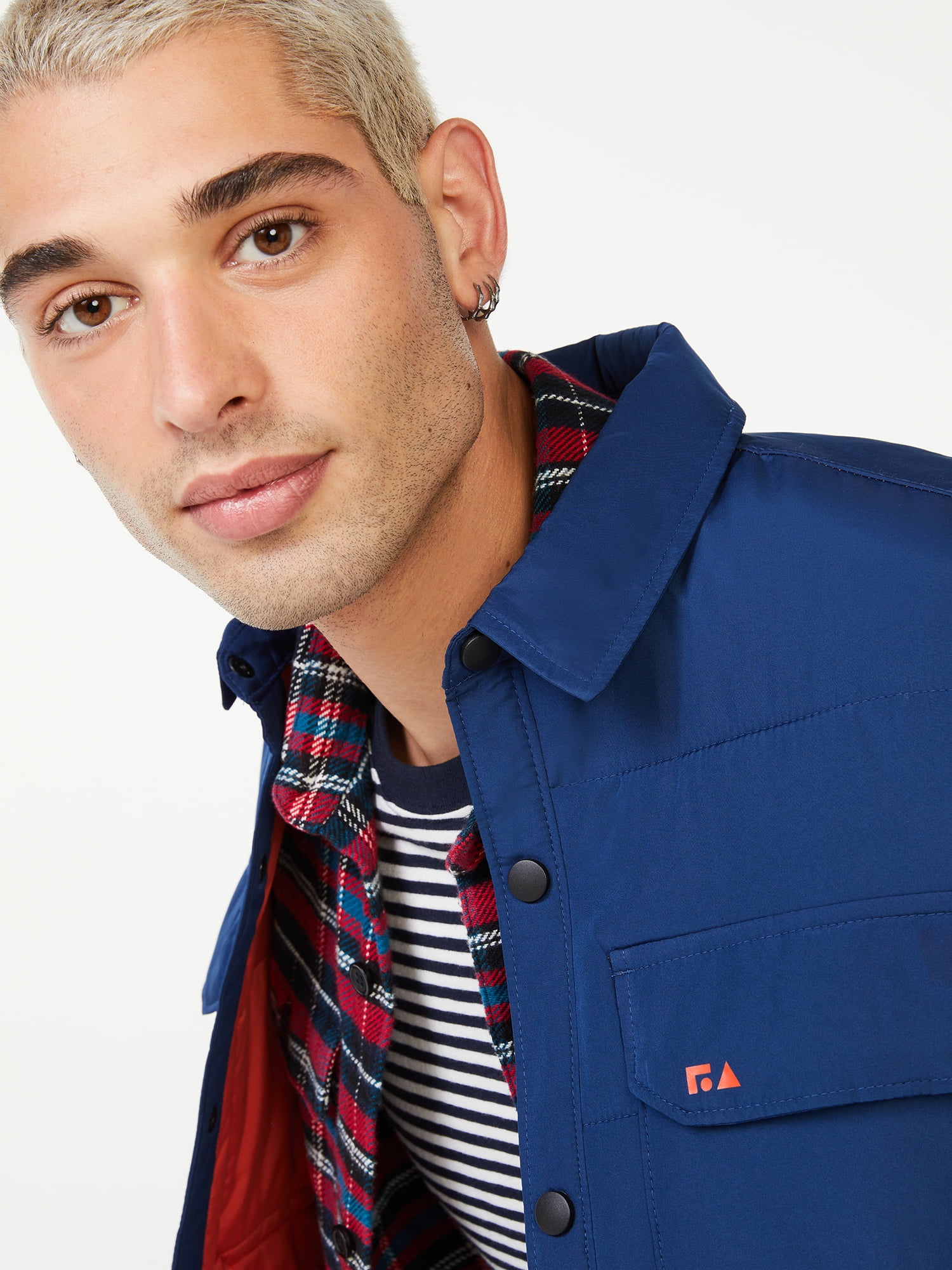 Free Assembly Men's Quilted Layering Jacket
