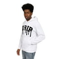 thumbnail image 3 of Men's Drip Patched Fleece Pullover Hoodie JK5042 - White - 5X-Large, 3 of 4