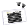 thumbnail image 1 of Lash Clusters B02 D Curl 0.630 in Extensiones de pestañas DIY 72 grupos de pestañas B&Q LASH Mega Volumen Pestañas individuales Extensiones de grupos de pestañas Wispy Individual Lashes Cluster DIY en, 1 of 4