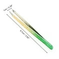 thumbnail image 2 of Unique Bargains 1 Pc Ice Flower Eyebrow Tweezer for Bathroom Travel Hotel Yellow Stainless Steel, 2 of 3