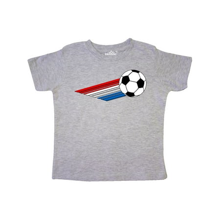 

Inktastic Red White and Blue Soccer Gift Toddler Boy or Toddler Girl T-Shirt