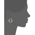 thumbnail image 3 of KoolJewelry 14k Yellow Gold Filled Classic Hoop Earrings (3.5 x 24 mm), 3 of 7