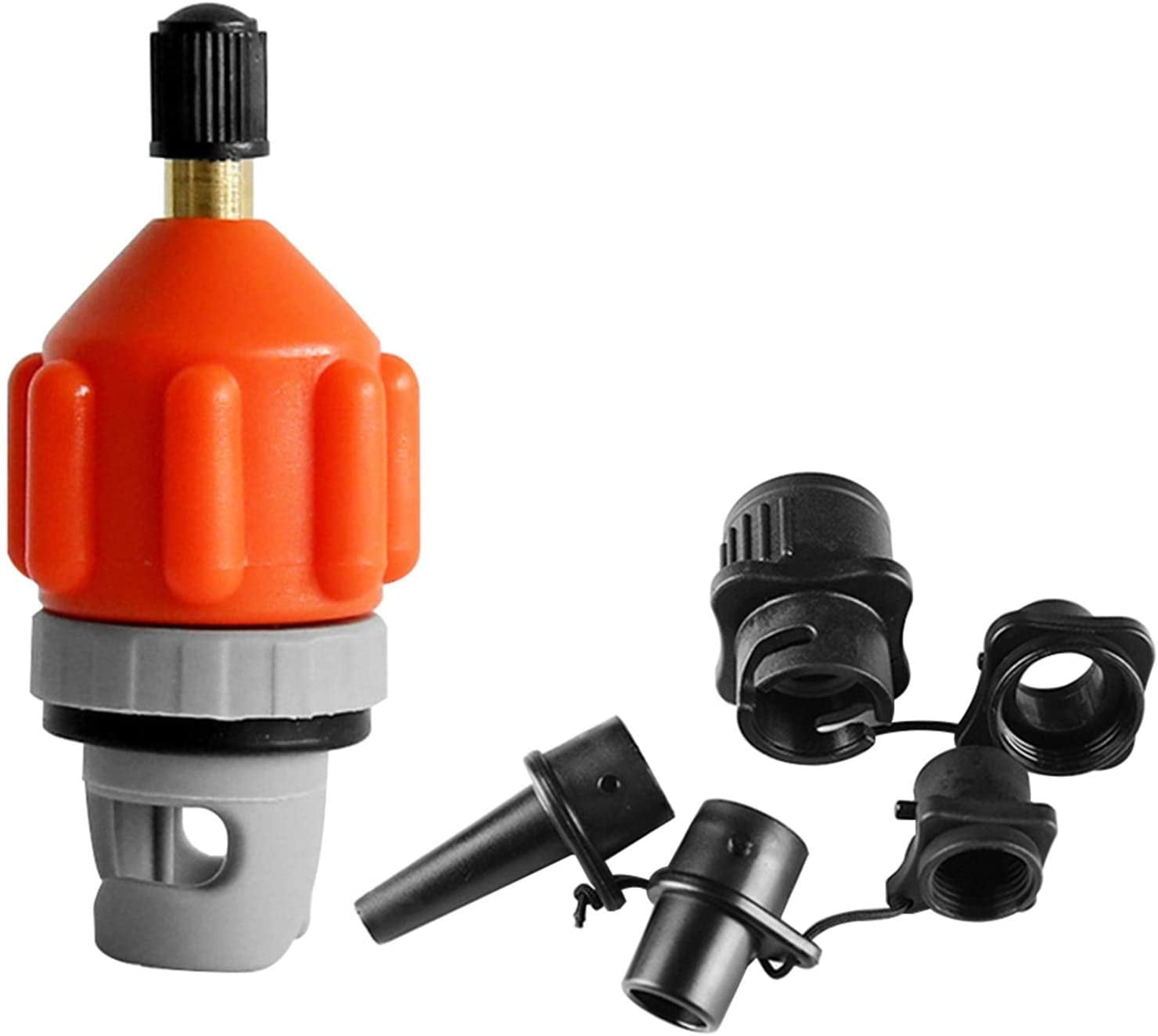 4 Nozzle SUP Pump Adapter for Inflatable Boat Air Valve Adaptor Hose Connector