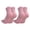Light Pink, variant on COUVER Cushioned Athletic Crew Socks 2 Pairs, Bright Pink, Medium