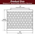 thumbnail image 2 of Gloxco 6" Suction Strainer, Round Hole, Zinc Plated Steel (STR-RH600), 2 of 5