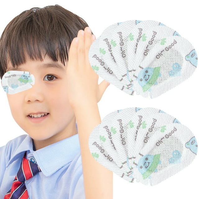 Coofit 20PCS Kids Eye Patch Full Cover Breathable Adhesive Bandage Lazy Eye Patch