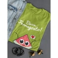 thumbnail image 3 of Buon Ferragosto Cute Melon T-Shirt Women -Image by Shutterstock, Female x-Large, 3 of 4
