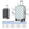 thumbnail image 5 of Haiem Daisy Plaid Blue Luggage Cover Printed Suitcase Covers for Luggage Elastic Washable Suitcase Protector Fits 18-32 Inch Luggage-X-Large, 5 of 8