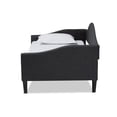 thumbnail image 2 of Baxton Studio Milligan Charcoal and Dark Brown Finished Wood Twin Size Daybed, 2 of 9