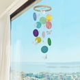 thumbnail image 6 of Butterfly Wind Chime with Wooden Frame for Home Garden Decoration Colorful Decoration for Living Room Balcony Gifts for Women (Multicolor), 6 of 6