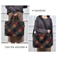 thumbnail image 6 of FORMRS 16" Laptop Bag Carrying Sleeve Case with Handle Travel Shoulder Briefcase, Red Tartan Pattern, 6 of 8