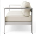 thumbnail image 6 of Lounge Sofa, Aluminum, Metal, Steel, Silver Beige, Modern Contemporary Urban Design, Outdoor Patio Balcony Cafe Bistro Garden Furniture Hotel Hospitality, 6 of 10