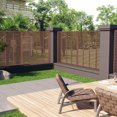 thumbnail image 1 of vidaXL Louver Fence WPC 180x180 cm Brown, 1 of 3