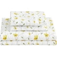 thumbnail image 1 of Twin Size Sheet Set Paisley Printed Bed Sheets for Single Bed Piece Microfiber Fitted Sheet with ” Deep Pocket & Straps Patterned Bedding Sheets & Pillowcase Set, 1 of 8