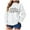 White, variant on TTUHYWXI Women's Merry Christmas Oversized Pullover Sweatshirt With Lights - Holiday Xmas Sweater Top (Red, XL)