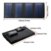 MDHAND 80W Foldable Portable Solar Panel with USB Port for Outdoor Camping RV Travel